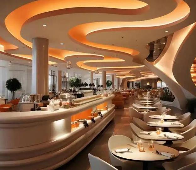 這么棒的餐飲店裝修效果圖案例，你不想看看嗎？