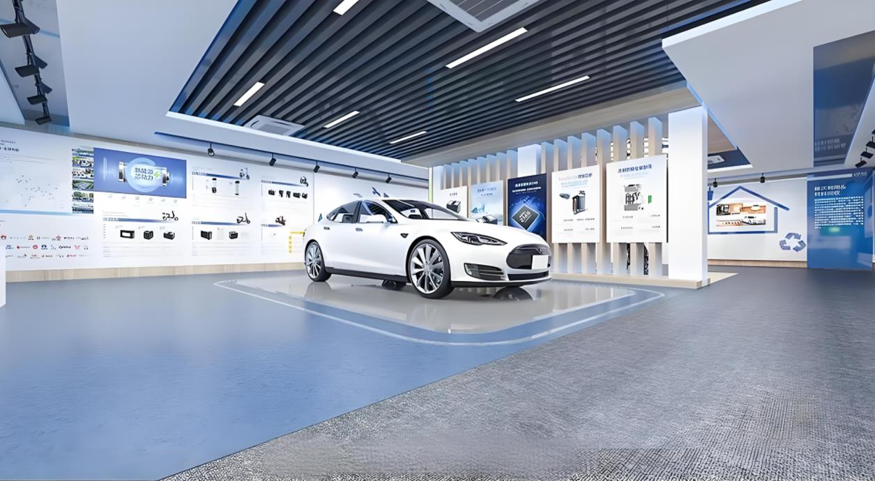 新能源汽車(chē)企業(yè)文化展廳設(shè)計(jì)效果圖